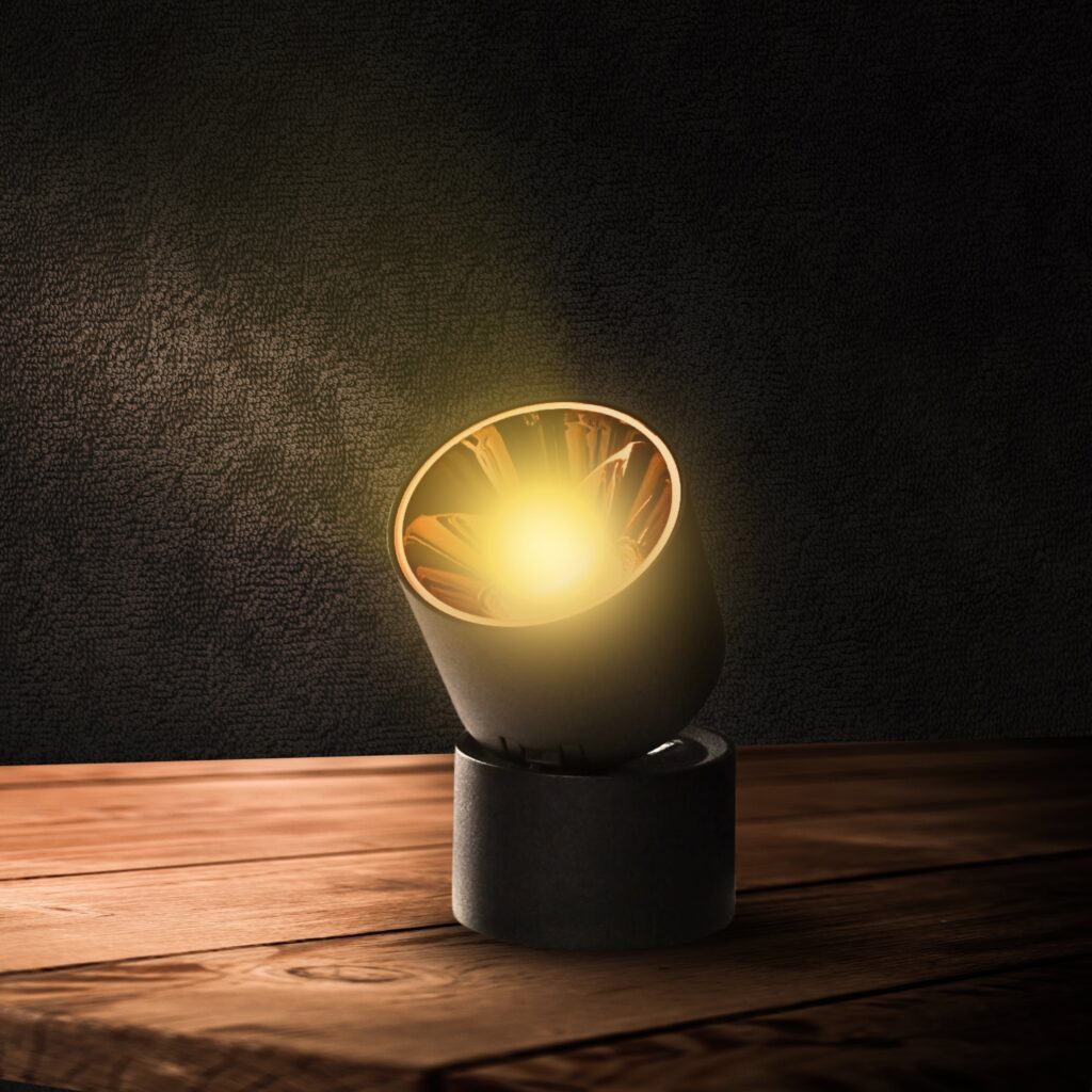 Cylindrical Track Light Head (White)